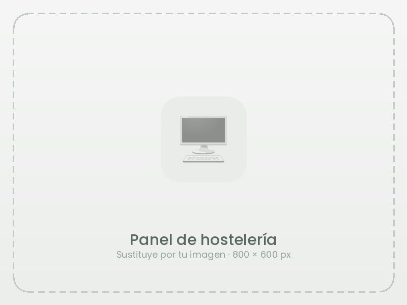 Ejemplo de panel de hostelería en PATPV — imagen provisional