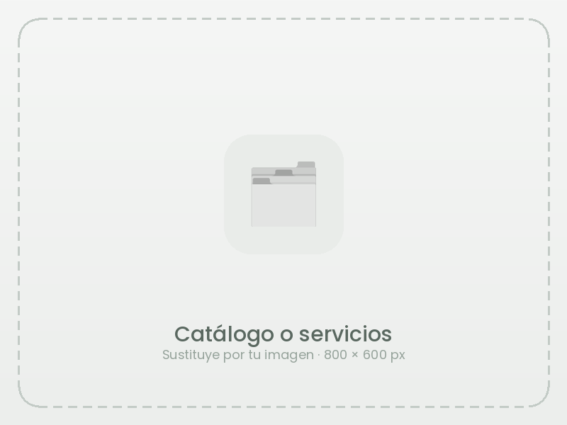 Ejemplo de Catálogo o servicios en PATPV — imagen provisional