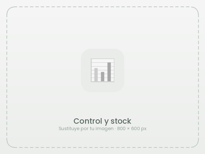 Ejemplo de Control y stock en PATPV — imagen provisional